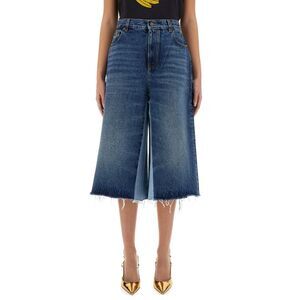 Chloe' Women Patchwork Denim Bermuda Shorts